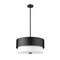 Z-Lite Counterpoint Pendant, 3-Light, 18 In.W x 9.25 In.H, Matte Black/White 495P18-MB - alternate 6